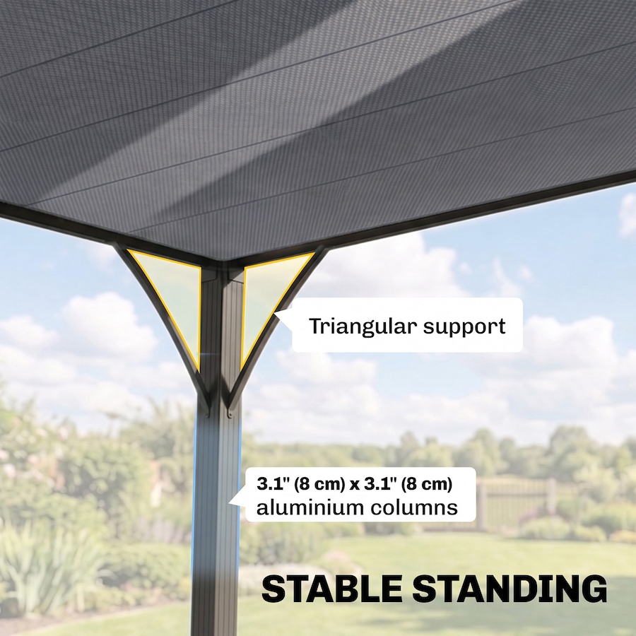 Image 988297_ALTMORE11.jpg, Product 988-297 / Price $579.99, Outsunny 12.8' x 9.7' Outdoor Louvered Pergola with Retractable Roof, Grey from Outsunny on TSC.ca's Home & Garden department