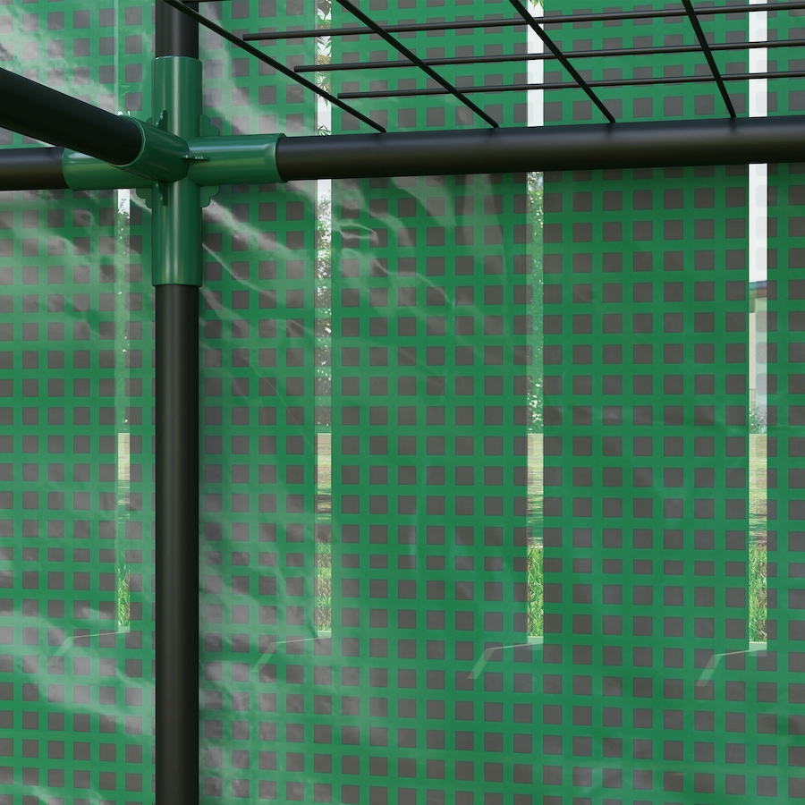 Image 988301_ALTMORE8.jpg, Product 988-301 / Price $64.99, Outsunny Lean-to Mini Greenhouse with 3 Tier Shelves, Roll-Up Doors, Green from Outsunny on TSC.ca's Home & Garden department