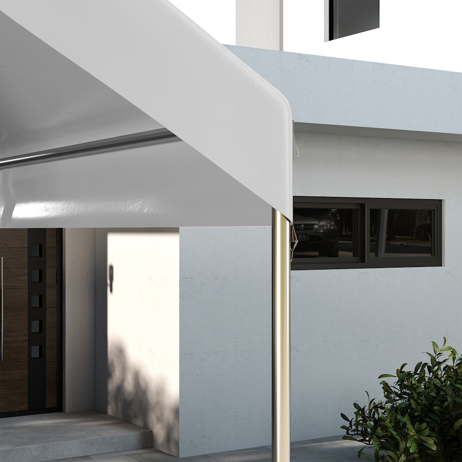 Image 988305_ALTMORE6.jpg, Product 988-305 / Price $89.99, Outsunny 10 x 20 Carport Canopy Replacement Cover with Bungee Cords, White from Outsunny on TSC.ca's Home & Garden department