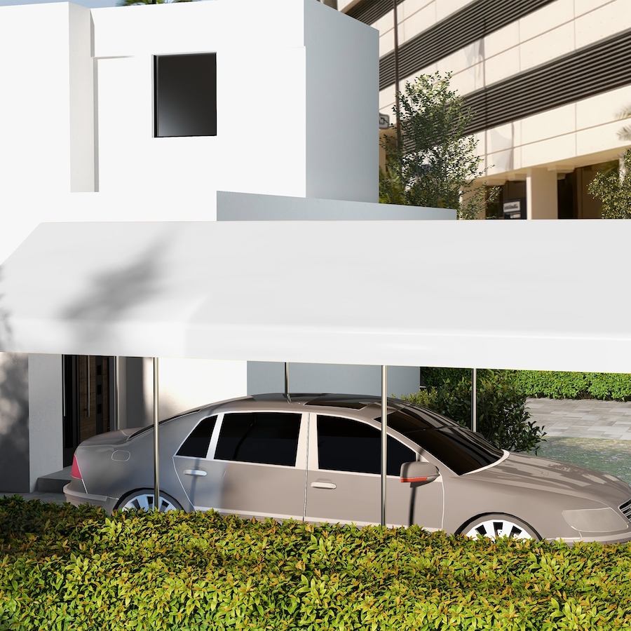 Image 988305_ALTMORE7.jpg, Product 988-305 / Price $89.99, Outsunny 10 x 20 Carport Canopy Replacement Cover with Bungee Cords, White from Outsunny on TSC.ca's Home & Garden department