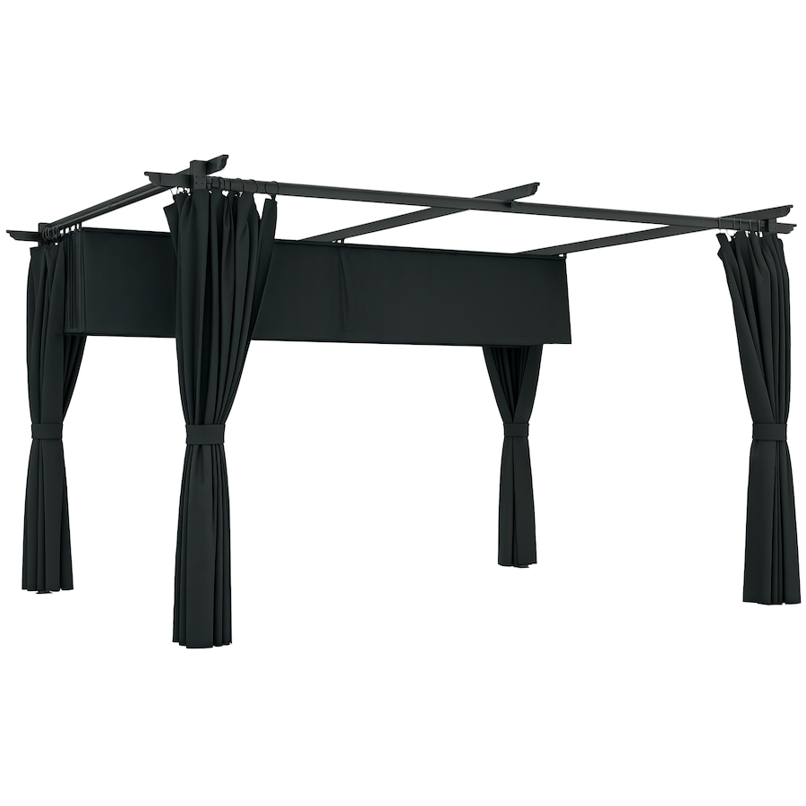 Image 988306.png, Product 988-306 / Price $399.99, Outsunny 10' x 13' Outdoo Pergola with Retractable Canopy and Curtains from Outsunny on TSC.ca's Home & Garden department
