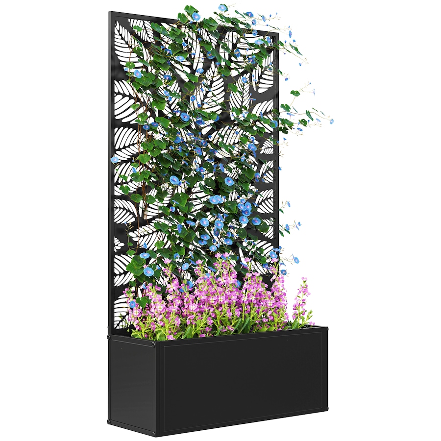 Image 988314.jpg, Product 988-314 / Price $89.99, Outsunny Raised Garden Bed with Privacy Panel, Metal Planter Box from Outsunny on TSC.ca's Home & Garden department