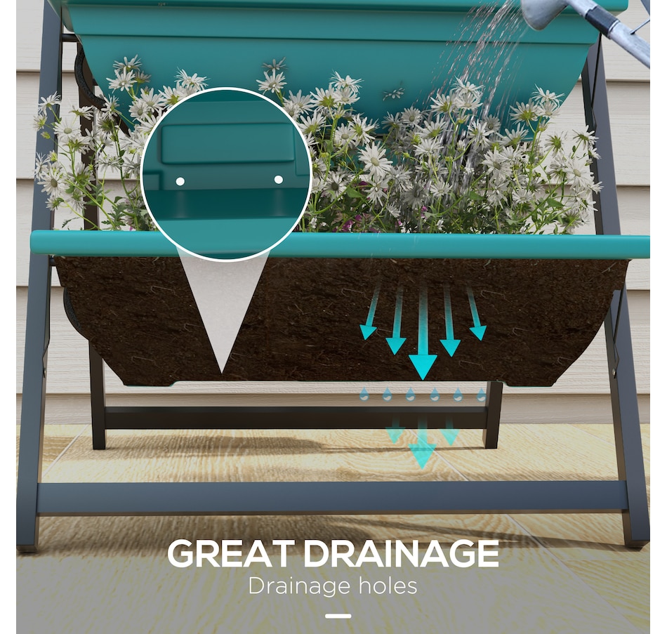 Image 988327_ALTMORE4.jpg, Product 988-327 / Price $71.99, Outsunny Outdoor 3-Tier Raised Garden Bed with 5 Planter Boxes for Flowers from Outsunny on TSC.ca's Home & Garden department