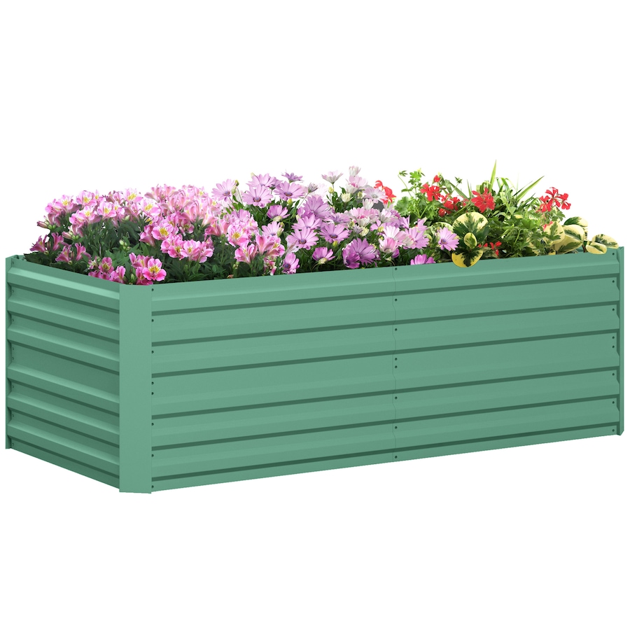 Image 988328.jpg, Product 988-328 / Price $99.99, Outsunny 6' x 3' x 2' Galvanized Raised Garden Bed from Outsunny on TSC.ca's Home & Garden department