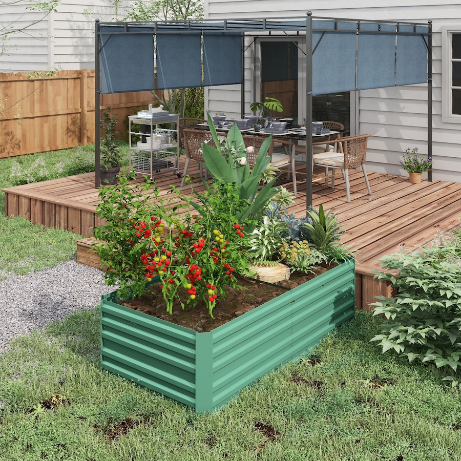 Image 988328_ALTMORE1.jpg, Product 988-328 / Price $99.99, Outsunny 6' x 3' x 2' Galvanized Raised Garden Bed from Outsunny on TSC.ca's Home & Garden department