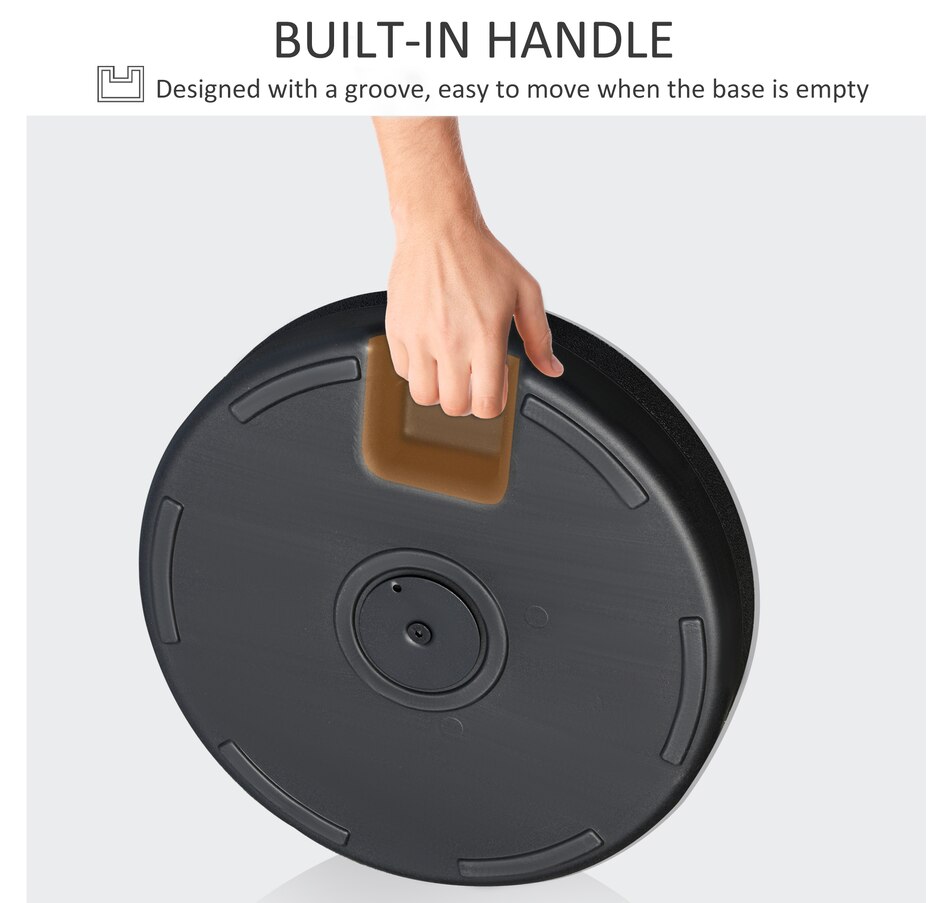 Image 988341_ALTMORE6.jpg, Product 988-341 / Price $49.99, Outsunny 48lb Heavy Duty Patio Umbrella Base with Steel Pole for Deck Black from Outsunny on TSC.ca's Home & Garden department