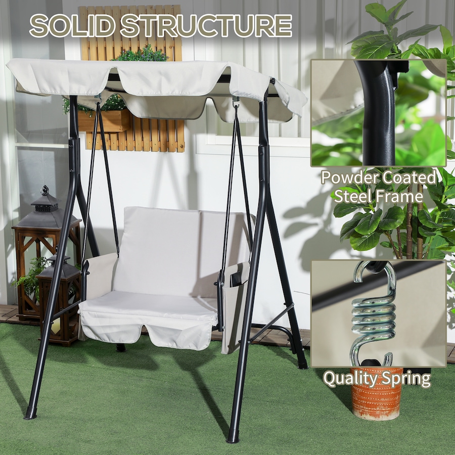 Image 988347_ALTMORE3.jpg, Product 988-347 / Price $165.99, Outsunny 1-Seat Patio Swing Chair with Adjustable Canopy and Cushions from Outsunny on TSC.ca's Home & Garden department