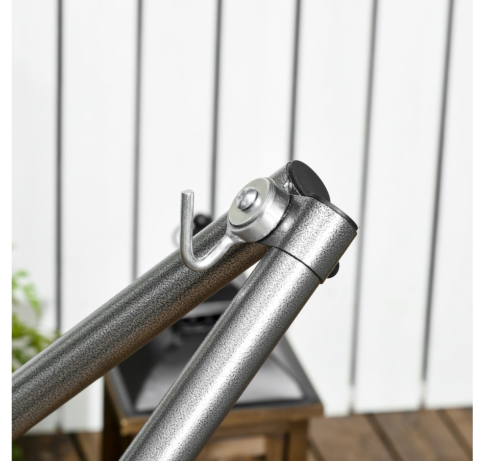 Image 988352_ALTMORE7.jpg, Product 988-352 / Price $109.99, Outsunny 2-in-1 Steel Hammock Stand, Foldable Hammock Net Stand, Black from Outsunny on TSC.ca's Home & Garden department