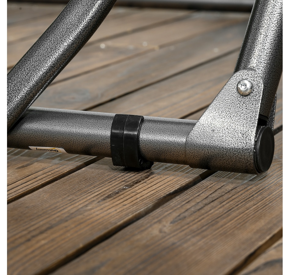 Image 988352_ALTMORE8.jpg, Product 988-352 / Price $109.99, Outsunny 2-in-1 Steel Hammock Stand, Foldable Hammock Net Stand, Black from Outsunny on TSC.ca's Home & Garden department