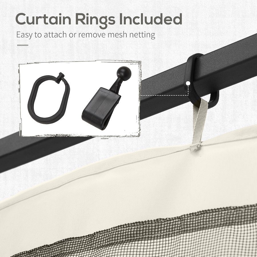 Image 988373_ALTMORE4.jpg, Product 988-373 / Price $64.99, Outsunny 10' x 12' Gazebo Replacement Mosquito Netting, White from Outsunny on TSC.ca's Home & Garden department