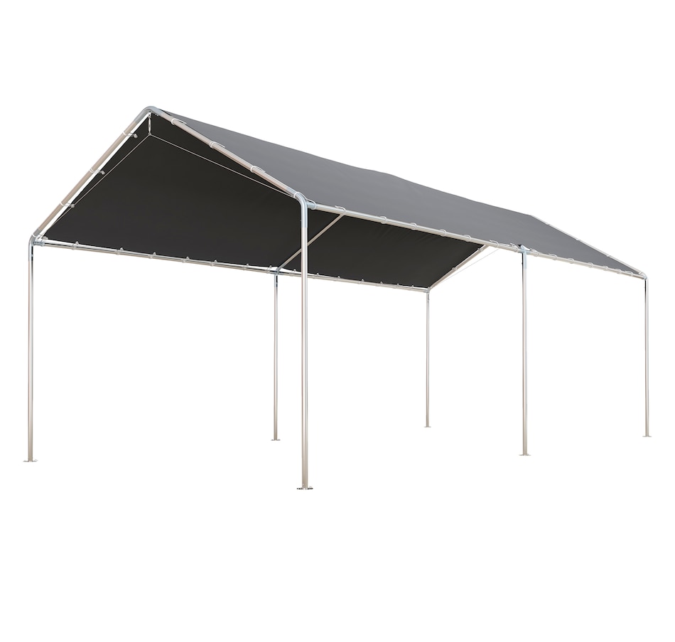 Image 988374.jpg, Product 988-374 / Price $229.99, Outsunny 10'x20' Carport Heavy Duty Galvanized Car Canopy, Grey from Outsunny on TSC.ca's Home & Garden department