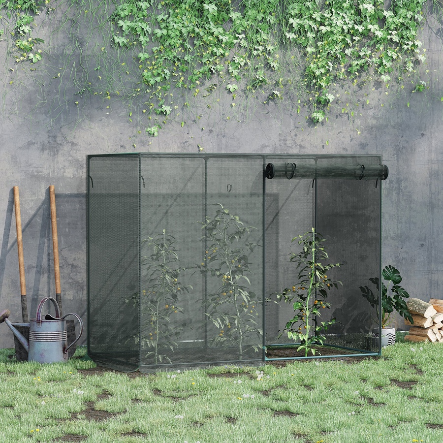 Image 988377_ALTMORE1.jpg, Product 988-377 / Price $61.99, Outsunny 6.5 x 3.3ft Crop Cage, Zippered Door Plant Protection Tent Black from Outsunny on TSC.ca's Home & Garden department