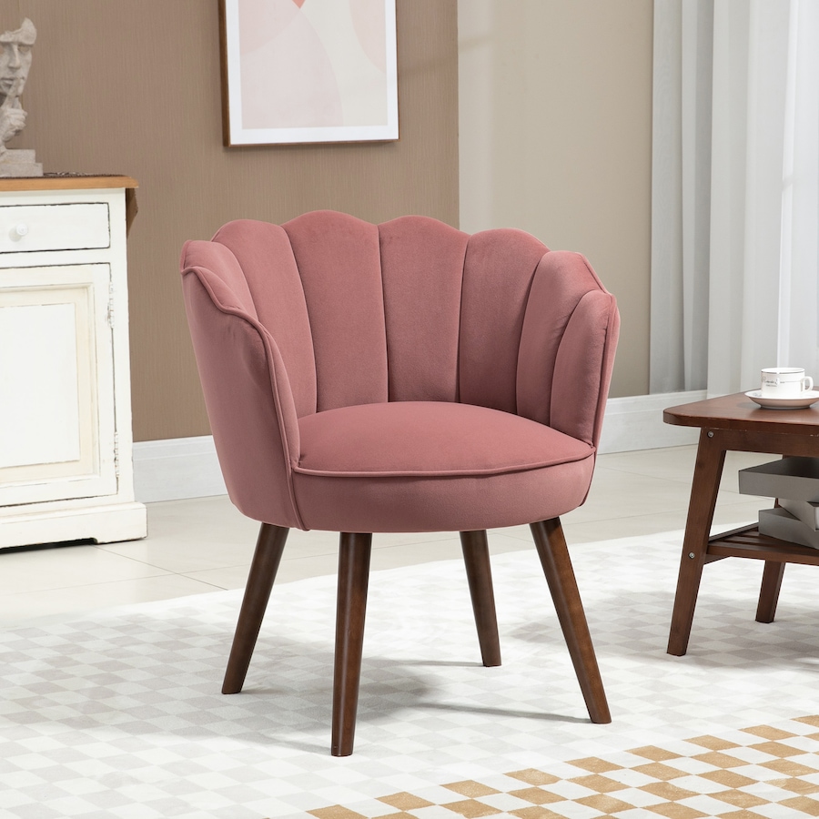 Image 988401_ALTMORE1.jpg, Product 988-401 / Price $194.99, HOMCOM Modern Velvet-Touch Fabric Accent Chair Leisure Club Chair Wood Legs from HOMCOM on TSC.ca's Home & Garden department