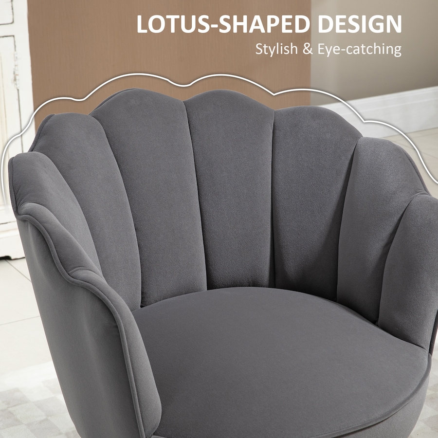 Image 988401_ALTMORE11.jpg, Product 988-401 / Price $194.99, HOMCOM Modern Velvet-Touch Fabric Accent Chair Leisure Club Chair Wood Legs from HOMCOM on TSC.ca's Home & Garden department