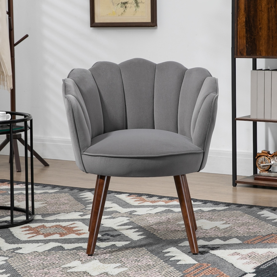 Image 988401_ALTMORE14.jpg, Product 988-401 / Price $194.99, HOMCOM Modern Velvet-Touch Fabric Accent Chair Leisure Club Chair Wood Legs from HOMCOM on TSC.ca's Home & Garden department