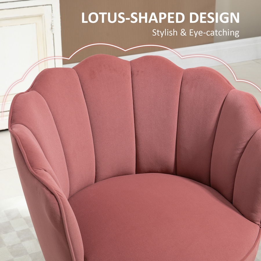 Image 988401_ALTMORE3.jpg, Product 988-401 / Price $194.99, HOMCOM Modern Velvet-Touch Fabric Accent Chair Leisure Club Chair Wood Legs from HOMCOM on TSC.ca's Home & Garden department