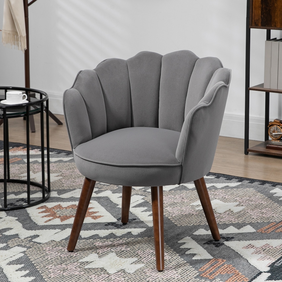 Image 988401_ALTMORE9.jpg, Product 988-401 / Price $194.99, HOMCOM Modern Velvet-Touch Fabric Accent Chair Leisure Club Chair Wood Legs from HOMCOM on TSC.ca's Home & Garden department