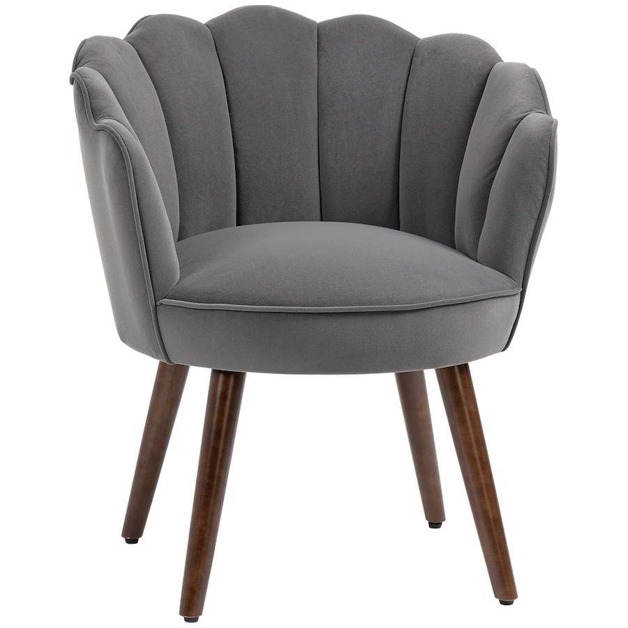 Image 988401_ST02.jpg, Product 988-401 / Price $194.99, HOMCOM Modern Velvet-Touch Fabric Accent Chair Leisure Club Chair Wood Legs from HOMCOM on TSC.ca's Home & Garden department