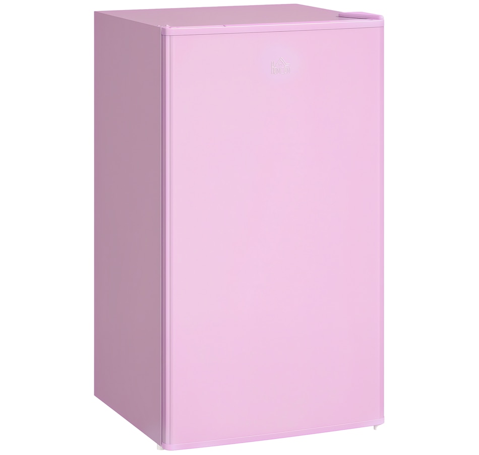 Image 988407.jpg, Product 988-407 / Price $254.99, HOMCOM Mini Fridge with Freezer Thermostat Reversible Door, Pink from HOMCOM on TSC.ca's Kitchen department