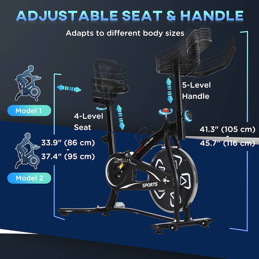 Image 988414_ALTMORE6.jpg, Product 988-414 / Price $159.99, Soozier Exercise Bike, Stationary Bike with LCD Display from Soozier on TSC.ca's Health & Fitness department