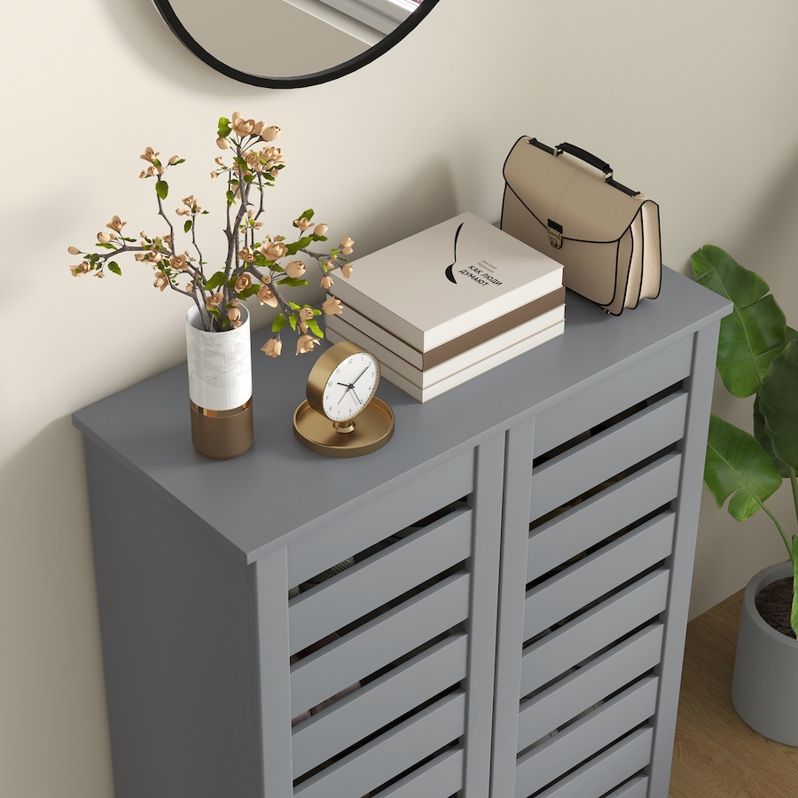 Image 988471_ALTMORE16.jpg, Product 988-471 / Price $159.99 - $172.99, HOMCOM Shoe Storage Cabinet with Slatted Doors for 15 Pairs of Shoes from HOMCOM on TSC.ca's Home & Garden department