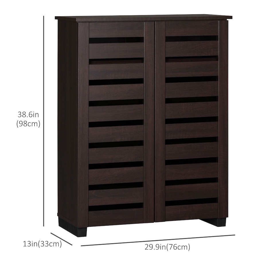 Image 988471_ALTMORE2.jpg, Product 988-471 / Price $159.99 - $172.99, HOMCOM Shoe Storage Cabinet with Slatted Doors for 15 Pairs of Shoes from HOMCOM on TSC.ca's Home & Garden department