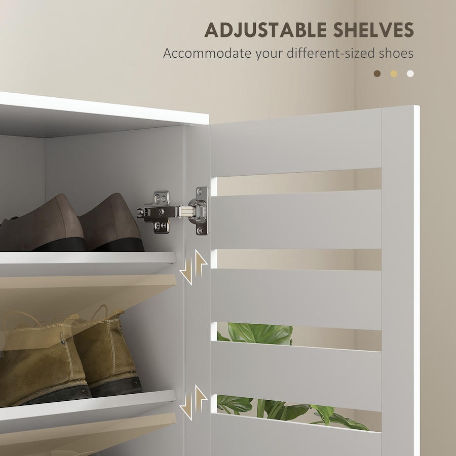Image 988471_ALTMORE22.jpg, Product 988-471 / Price $159.99 - $172.99, HOMCOM Shoe Storage Cabinet with Slatted Doors for 15 Pairs of Shoes from HOMCOM on TSC.ca's Home & Garden department
