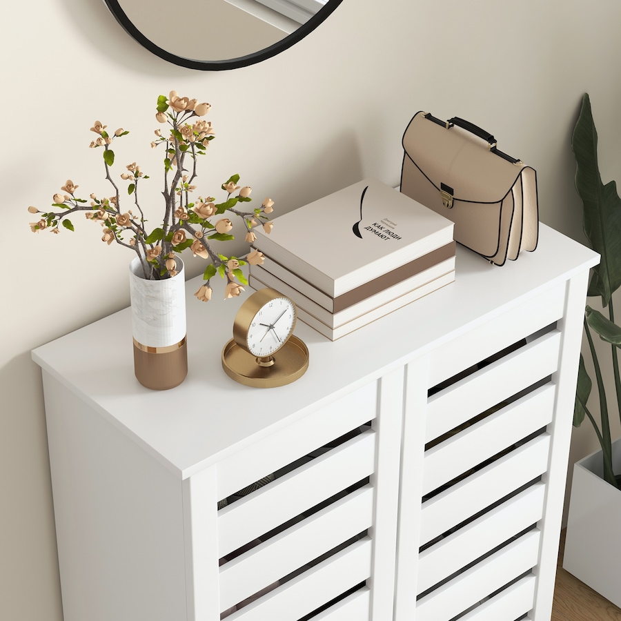 Image 988471_ALTMORE24.jpg, Product 988-471 / Price $159.99 - $172.99, HOMCOM Shoe Storage Cabinet with Slatted Doors for 15 Pairs of Shoes from HOMCOM on TSC.ca's Home & Garden department