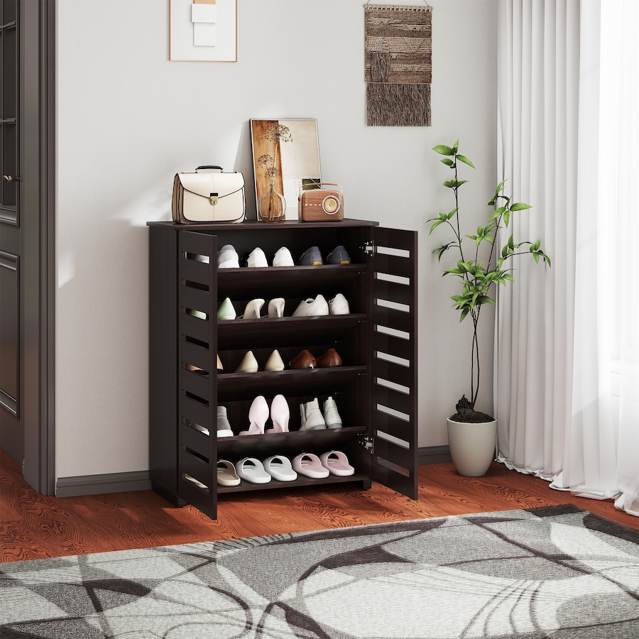 Image 988471_ALTMORE34.jpg, Product 988-471 / Price $159.99 - $172.99, HOMCOM Shoe Storage Cabinet with Slatted Doors for 15 Pairs of Shoes from HOMCOM on TSC.ca's Home & Garden department