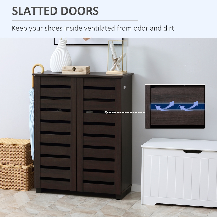 Image 988471_ALTMORE4.jpg, Product 988-471 / Price $159.99 - $172.99, HOMCOM Shoe Storage Cabinet with Slatted Doors for 15 Pairs of Shoes from HOMCOM on TSC.ca's Home & Garden department