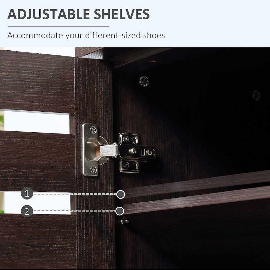 Image 988471_ALTMORE5.jpg, Product 988-471 / Price $159.99 - $172.99, HOMCOM Shoe Storage Cabinet with Slatted Doors for 15 Pairs of Shoes from HOMCOM on TSC.ca's Home & Garden department