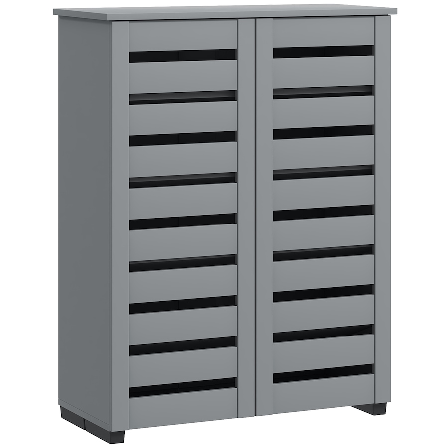 Image 988471_ST02.jpg, Product 988-471 / Price $159.99 - $172.99, HOMCOM Shoe Storage Cabinet with Slatted Doors for 15 Pairs of Shoes from HOMCOM on TSC.ca's Home & Garden department