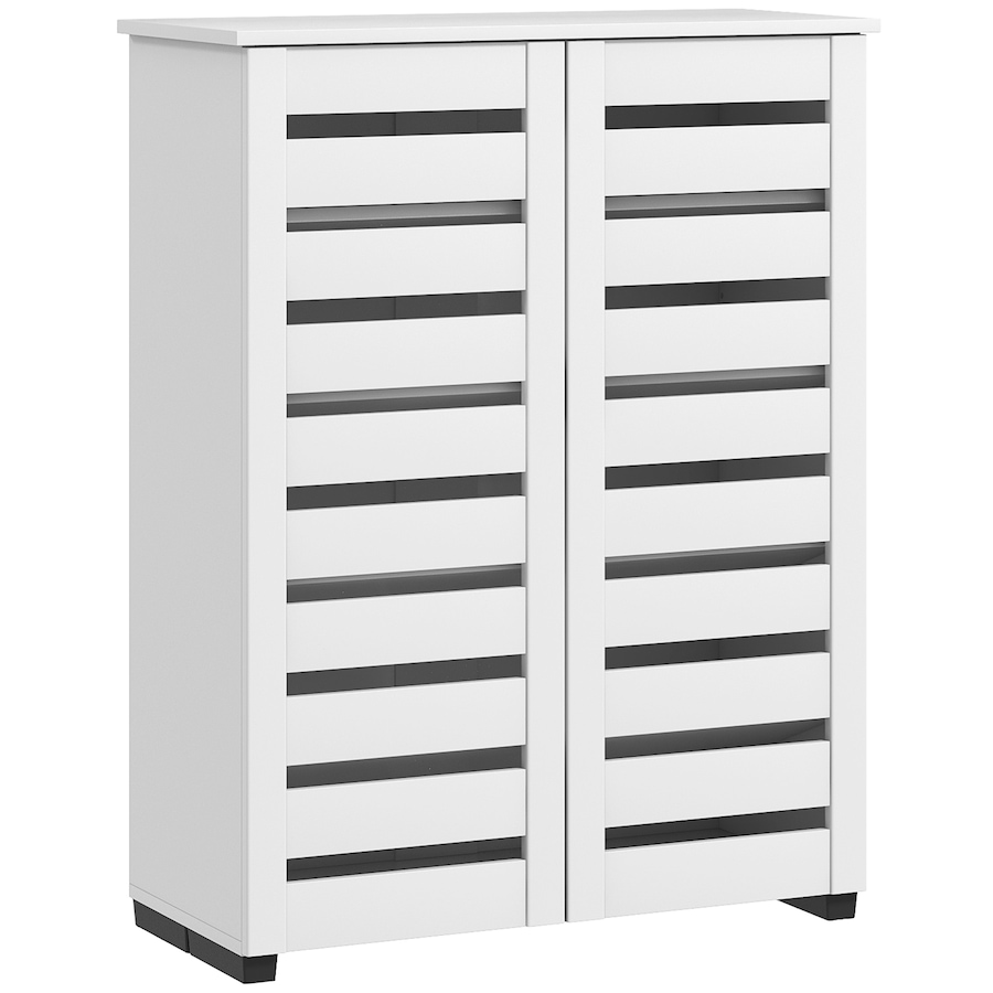 Image 988471_ST03.jpg, Product 988-471 / Price $159.99 - $172.99, HOMCOM Shoe Storage Cabinet with Slatted Doors for 15 Pairs of Shoes from HOMCOM on TSC.ca's Home & Garden department