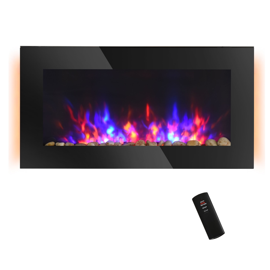 Image 988475.jpg, Product 988-475 / Price $169.99 - $199.99, HOMCOM 1500W Electric Fireplace Heater Wall Mounted W/ RC, LED Flame, 7 Color from HOMCOM on TSC.ca's Home & Garden department