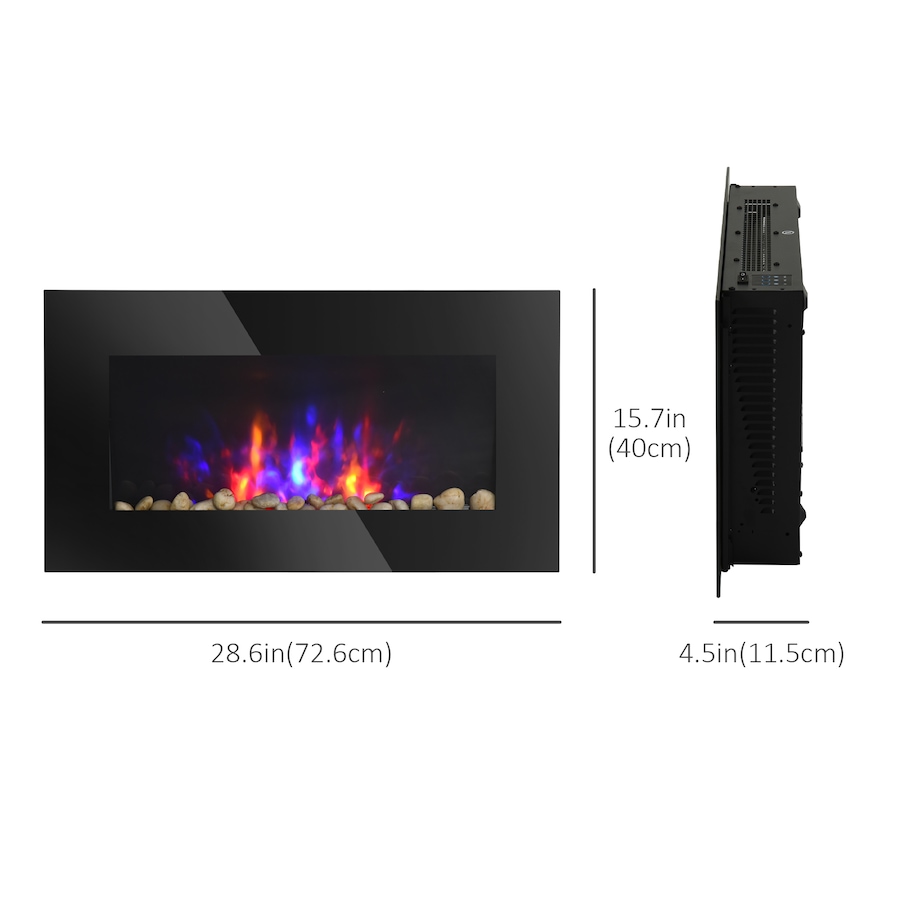 Image 988475_ALTMORE11.jpg, Product 988-475 / Price $169.99 - $199.99, HOMCOM 1500W Electric Fireplace Heater Wall Mounted W/ RC, LED Flame, 7 Color from HOMCOM on TSC.ca's Home & Garden department