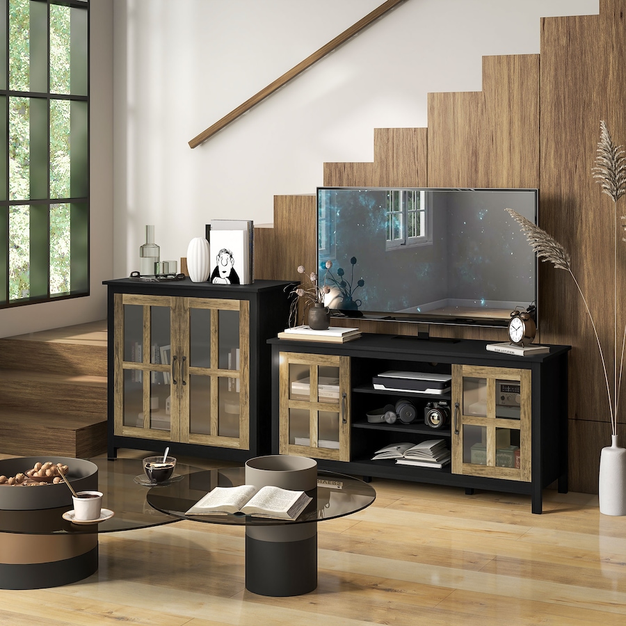 Image 988478_ALTMORE1.jpg, Product 988-478 / Price $177.50, HOMCOM TV Stand Cabinet for TVs up to 55 Inches W/ Shelves & Cupboards from HOMCOM on TSC.ca's Home & Garden department