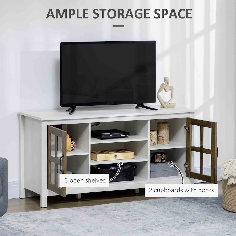 Image 988478_ALTMORE12.jpg, Product 988-478 / Price $177.50, HOMCOM TV Stand Cabinet for TVs up to 55 Inches W/ Shelves & Cupboards from HOMCOM on TSC.ca's Home & Garden department