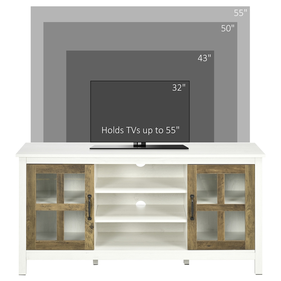 Image 988478_ALTMORE16.jpg, Product 988-478 / Price $177.50, HOMCOM TV Stand Cabinet for TVs up to 55 Inches W/ Shelves & Cupboards from HOMCOM on TSC.ca's Home & Garden department