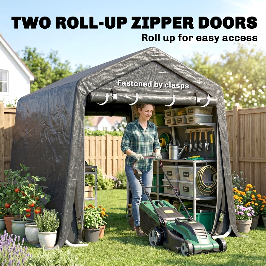 Image 988479_ALTMORE21.jpg, Product 988-479 / Price $177.99 - $239.99, Outsunny Garden Storage Tent,Heavy Duty Bike Shed from Outsunny on TSC.ca's Home & Garden department