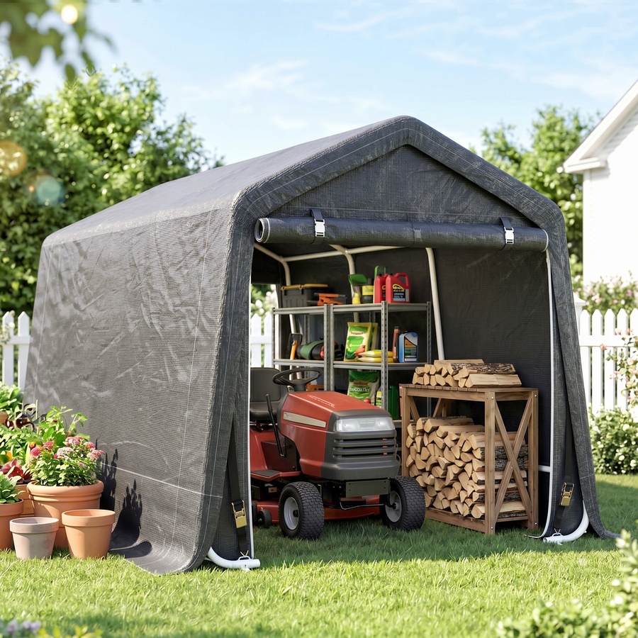 Image 988479_ALTMORE25.jpg, Product 988-479 / Price $177.99 - $239.99, Outsunny Garden Storage Tent,Heavy Duty Bike Shed from Outsunny on TSC.ca's Home & Garden department