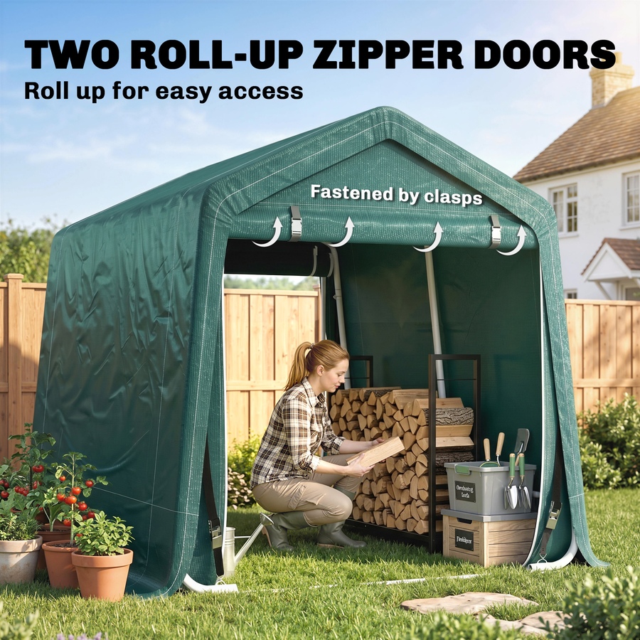 Image 988479_ALTMORE27.jpg, Product 988-479 / Price $177.99 - $239.99, Outsunny Garden Storage Tent,Heavy Duty Bike Shed from Outsunny on TSC.ca's Home & Garden department