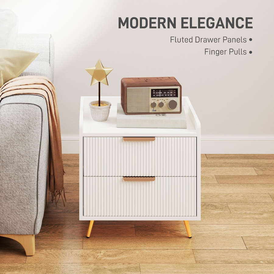 Image 988480_ALTMORE11.jpg, Product 988-480 / Price $96.99 - $105.02, HOMCOM Bedside Table with 2 Drawers for Bedroom from HOMCOM on TSC.ca's Home & Garden department
