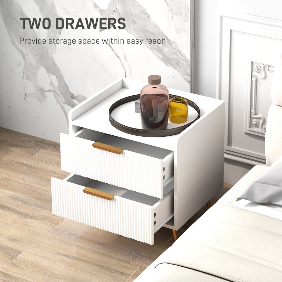 Image 988480_ALTMORE12.jpg, Product 988-480 / Price $96.99 - $105.02, HOMCOM Bedside Table with 2 Drawers for Bedroom from HOMCOM on TSC.ca's Home & Garden department