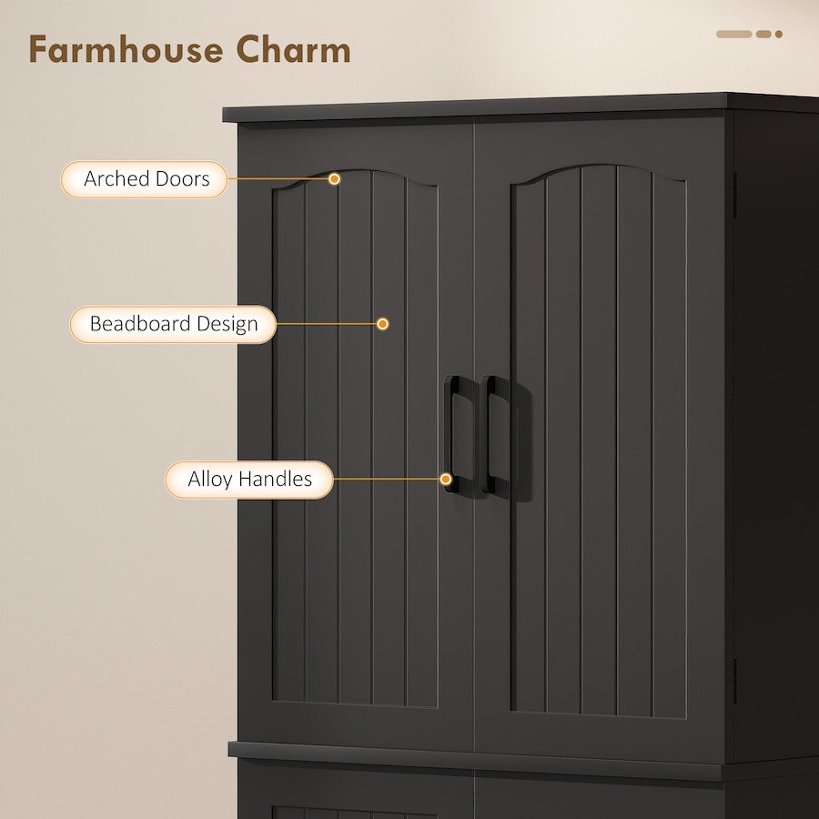 Image 988481_ALTMORE14.jpg, Product 988-481 / Price $203.69 - $204.99, HOMCOM Pantry Cabinet, 64" Storage Cabinet with Adjustable Shelves from HOMCOM on TSC.ca's Home & Garden department