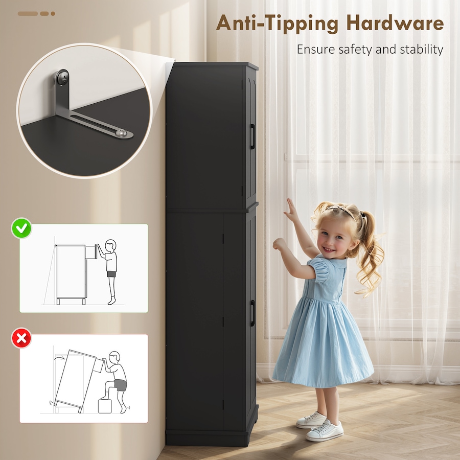 Image 988481_ALTMORE15.jpg, Product 988-481 / Price $203.69 - $204.99, HOMCOM Pantry Cabinet, 64" Storage Cabinet with Adjustable Shelves from HOMCOM on TSC.ca's Home & Garden department
