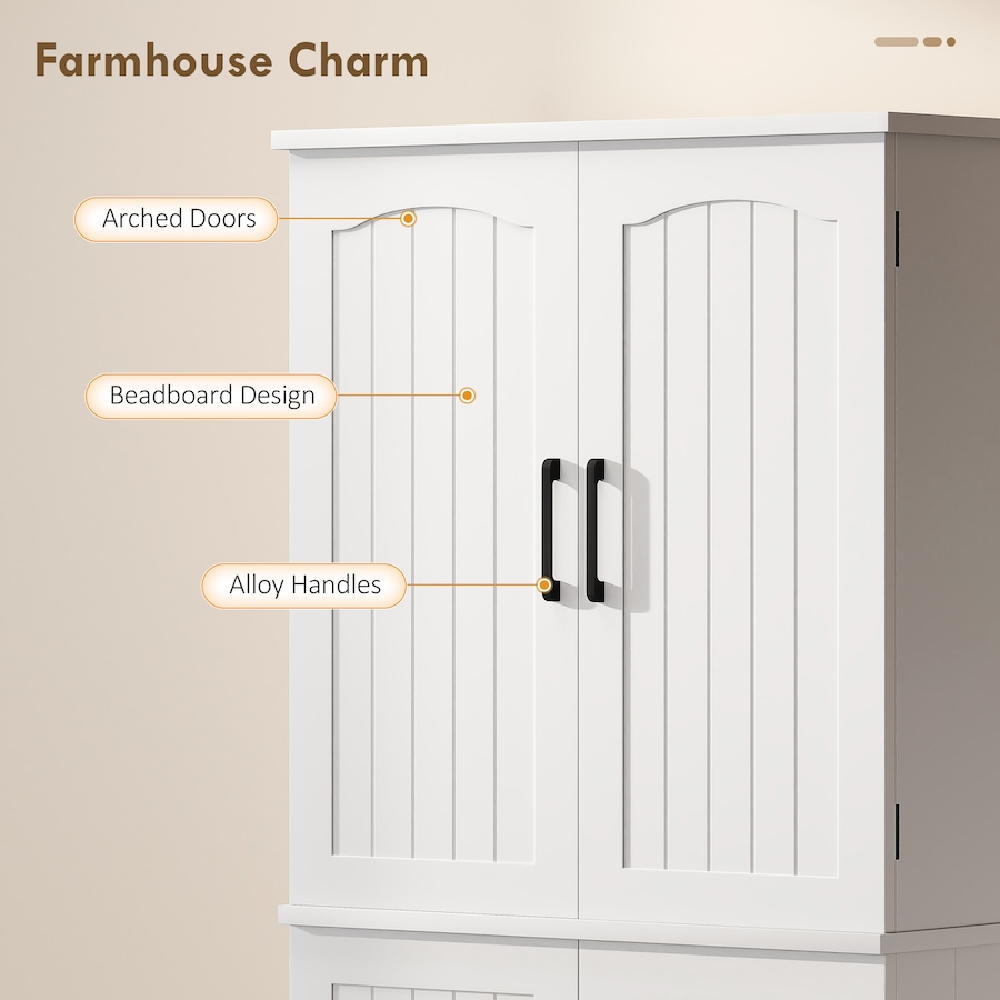 Image 988481_ALTMORE5.jpg, Product 988-481 / Price $203.69 - $204.99, HOMCOM Pantry Cabinet, 64" Storage Cabinet with Adjustable Shelves from HOMCOM on TSC.ca's Home & Garden department