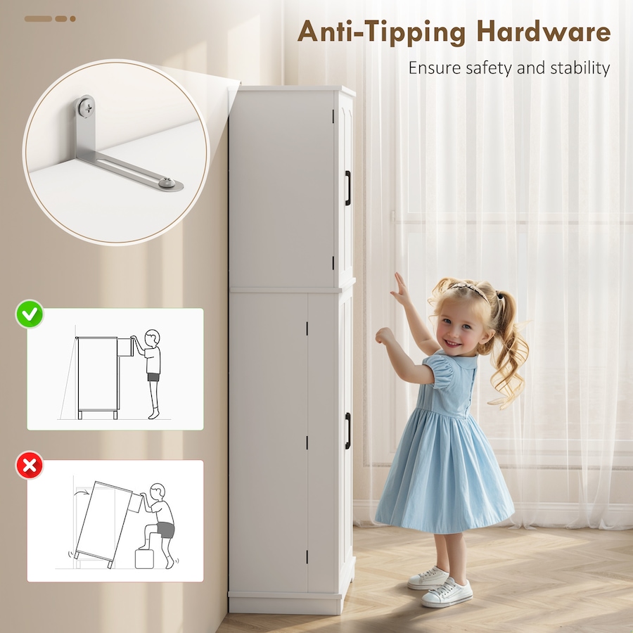 Image 988481_ALTMORE6.jpg, Product 988-481 / Price $203.69 - $204.99, HOMCOM Pantry Cabinet, 64" Storage Cabinet with Adjustable Shelves from HOMCOM on TSC.ca's Home & Garden department