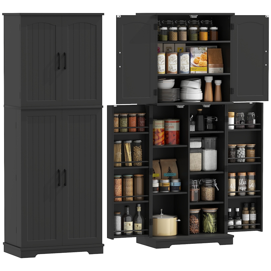 Image 988481_ST02.jpg, Product 988-481 / Price $203.69 - $204.99, HOMCOM Pantry Cabinet, 64" Storage Cabinet with Adjustable Shelves from HOMCOM on TSC.ca's Home & Garden department
