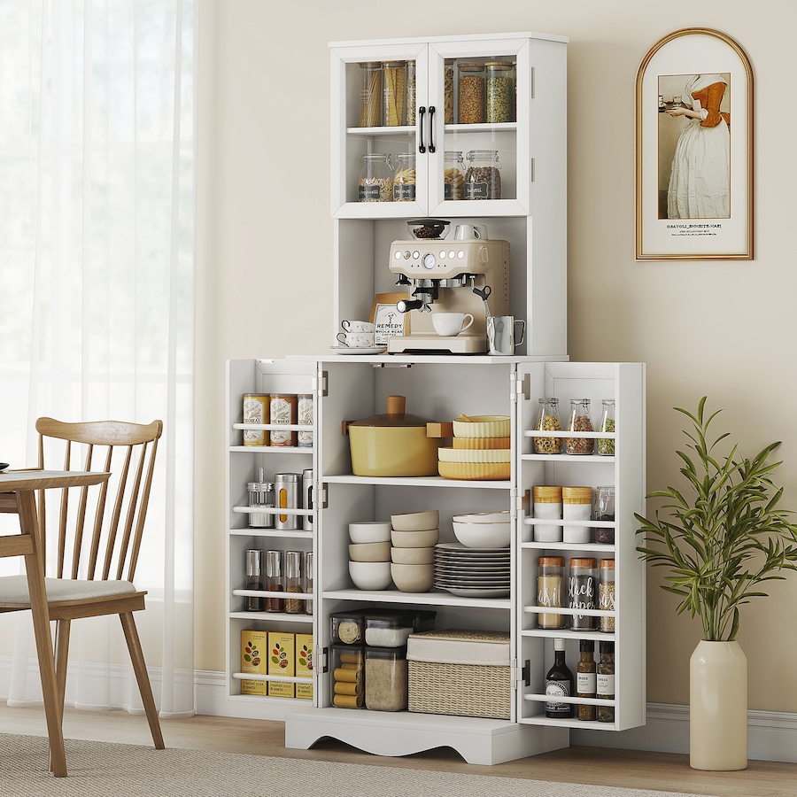 Image 988483_ALTMORE1.jpg, Product 988-483 / Price $214.99 - $229.99, 71" Kitchen Pantry Cabinet, Kitchen Hutch with 8 Door Shelves from HOMCOM on TSC.ca's Home & Garden department