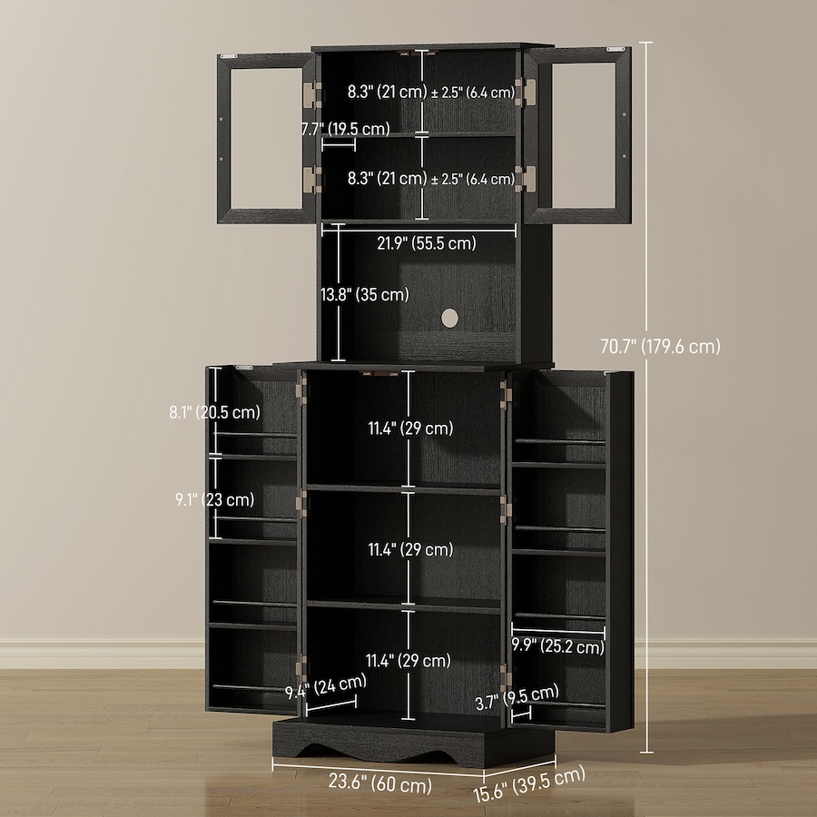 Image 988483_ALTMORE11.jpg, Product 988-483 / Price $214.99 - $229.99, 71" Kitchen Pantry Cabinet, Kitchen Hutch with 8 Door Shelves from HOMCOM on TSC.ca's Home & Garden department